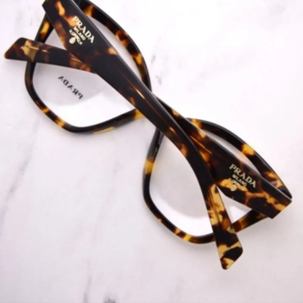 Prada Brown Oversized Tortoiseshell Glasses - Picture 13 of 13